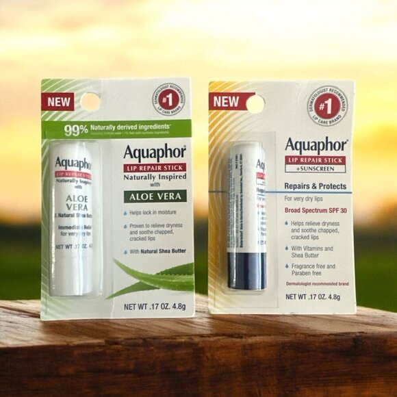 Aquaphor Other - Aquaphor Lip Repair Stick Bundle 1 Aloe 1 Sunscreen NIP